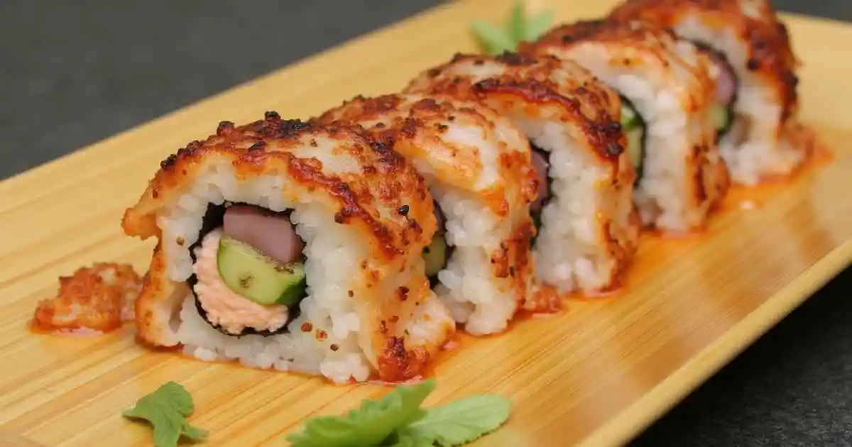 Baked Salmon Sushi