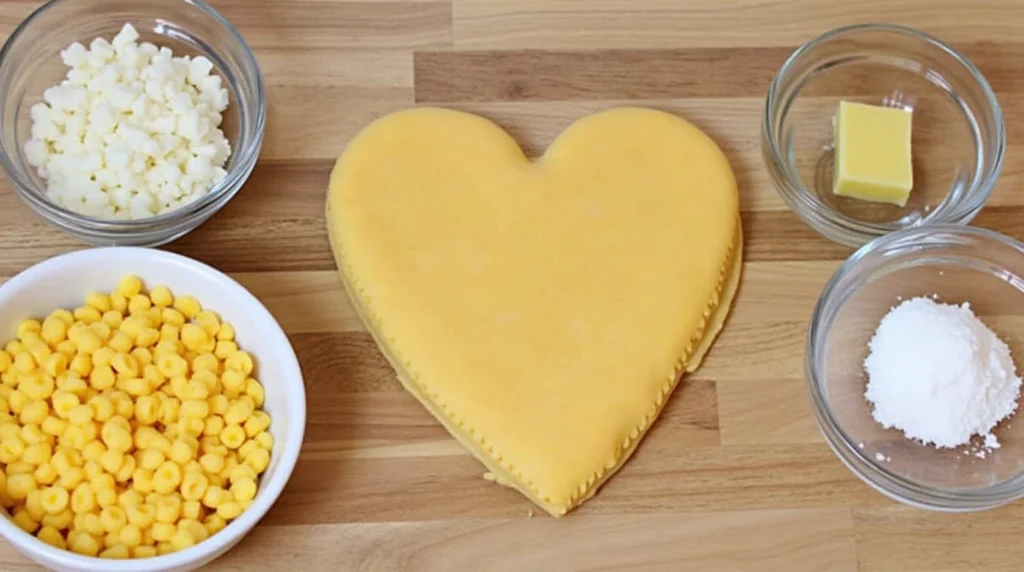 Heart Shaped Pasta with Basil and Parmesan