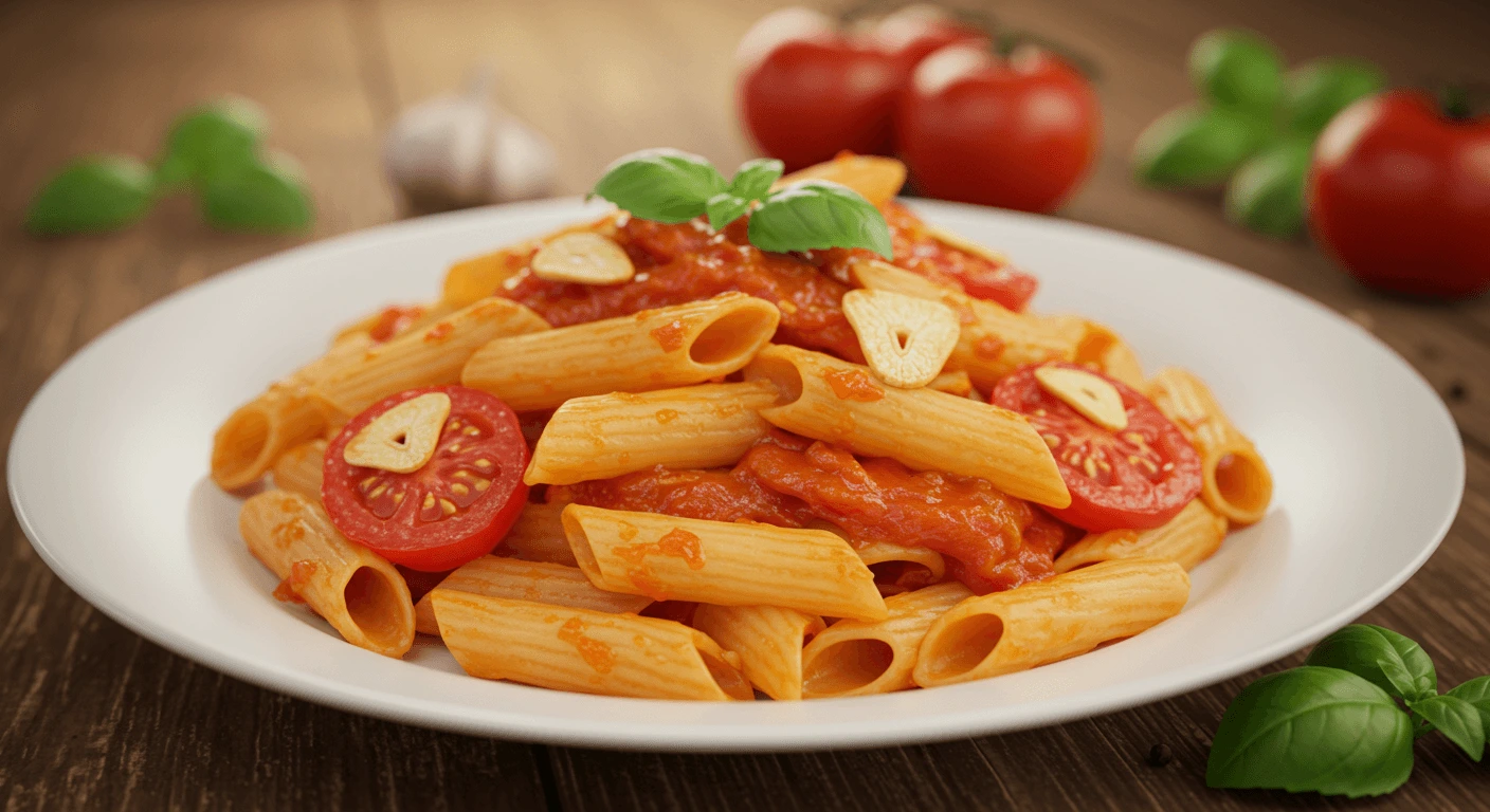 tomato and garlic pasta