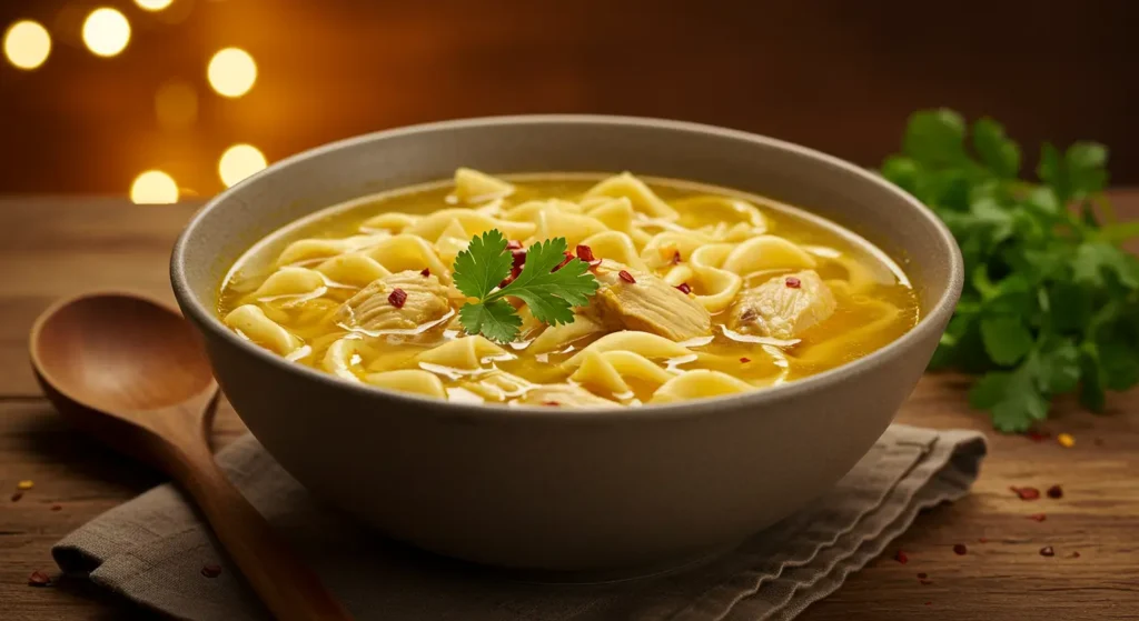 spicy chicken noodle soup